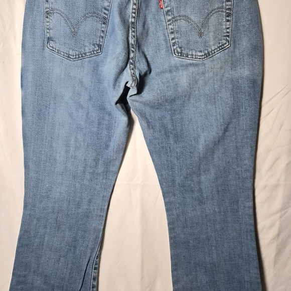 Vintage Levi's 515 Nouveau Bootcut Womens Dark Wash Jeans Size 12 Large - Picture 10 of 16